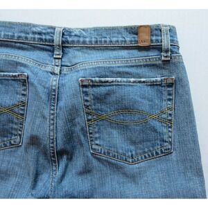 Womens Abercrombie & Fitch Denim Blue Jeans 35" X 31.5" Size 8